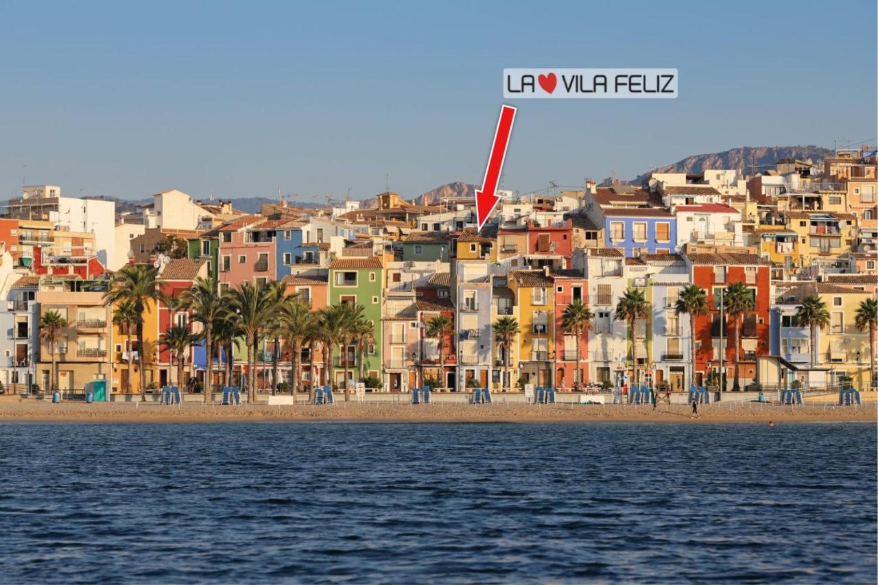 La Vila Feliz, Gemuetliche Private Duplex-Ferienwohnung Im Typischen Fischerhaus Mit Fantastischem Meerblick Villajoyosa Exterior foto
